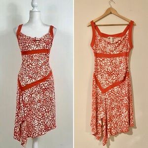DVF Diane Von Furstenberg Coral Print Dress